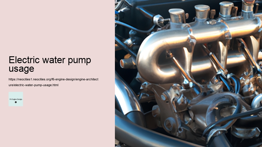 Electric water pump usage