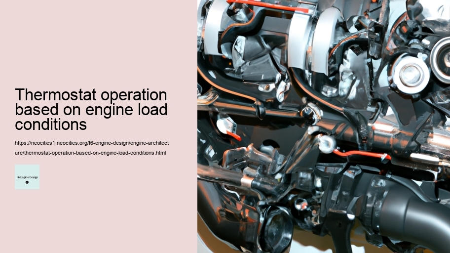 Thermostat operation based on engine load conditions